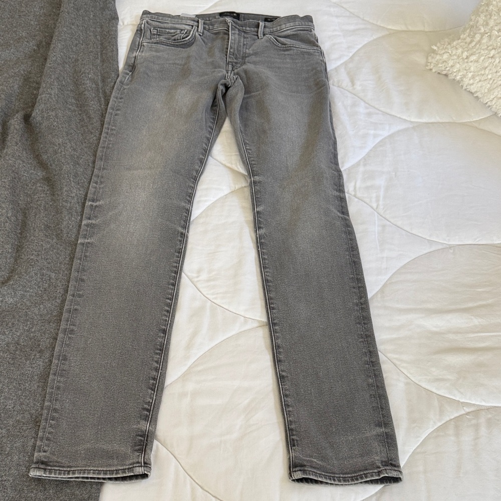 Joe's Jeans Women's light grey Asher Kinetic slim fit  Jeans